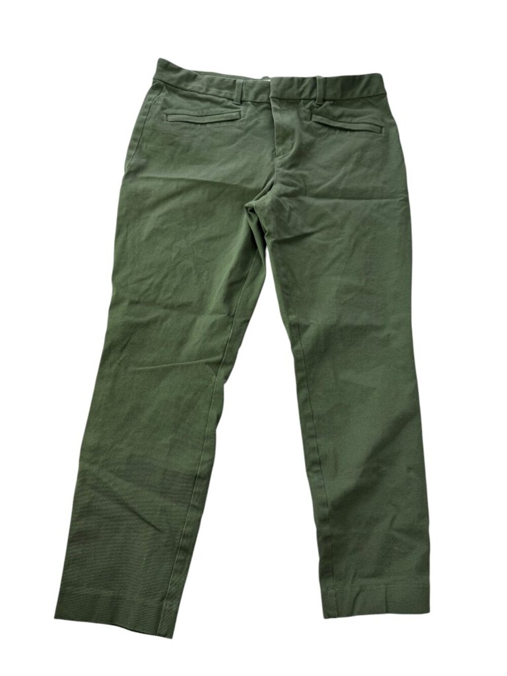 GAP Crop Ankle Pants. Olive Green Size Women's 12R.  Skinny Ankle.  Stretch